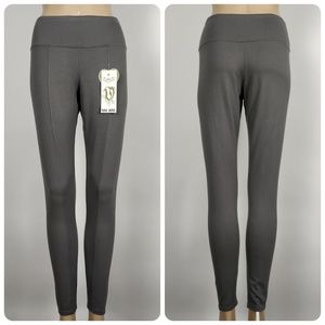 Vivi Diva Gray Solid Stretch Leggings